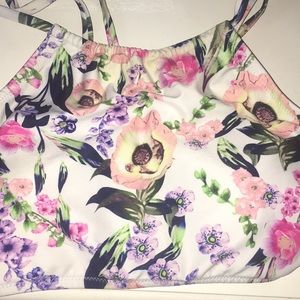 Cupshe halter floral swimsuit top
